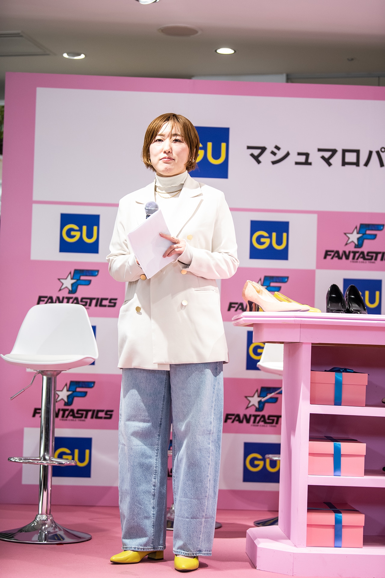 イベントに登壇したGU R&D部グッズチームリーダーの雪下喜子氏。