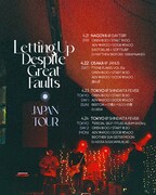 「Letting Up Despite Great Faults Japan Tour 2023」フライヤー