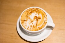 野田洋次郎が描かれたラテアート。