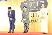 左から入江悠監督、加藤諒、南野陽子。