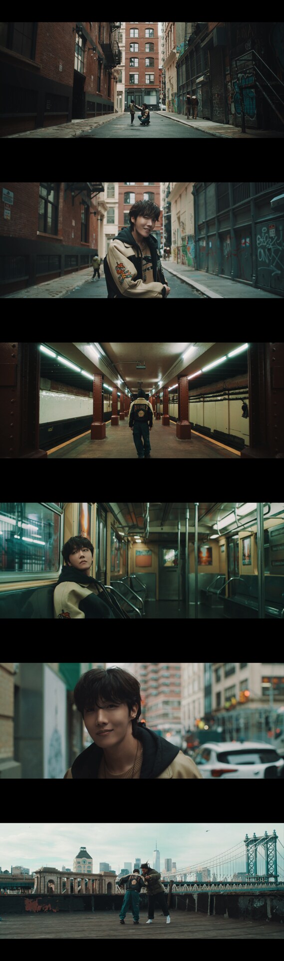 J-HOPE「on the street（with J. Cole）」ミュージックビデオより。(c)BIGHIT MUSIC