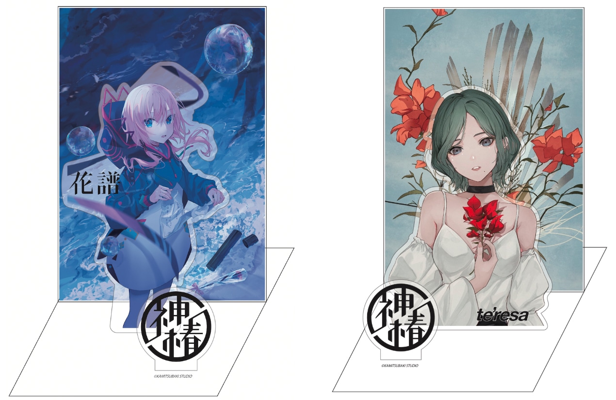 展示会で販売されるアクリルジオラマ。