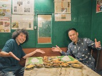 左からU-zhaan、石濱匡雄。