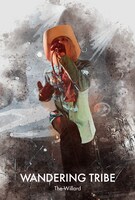 THE WILLARD「Wandering Tribe」特典ポストカードのデザイン。