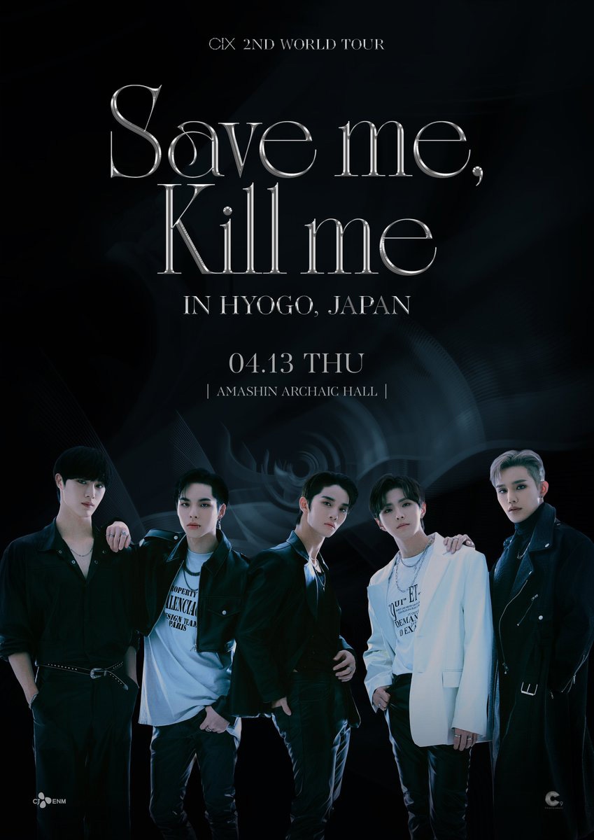 「CIX 2nd WORLD TOUR［Save me, Kill me］IN JAPAN」兵庫公演告知ビジュアル