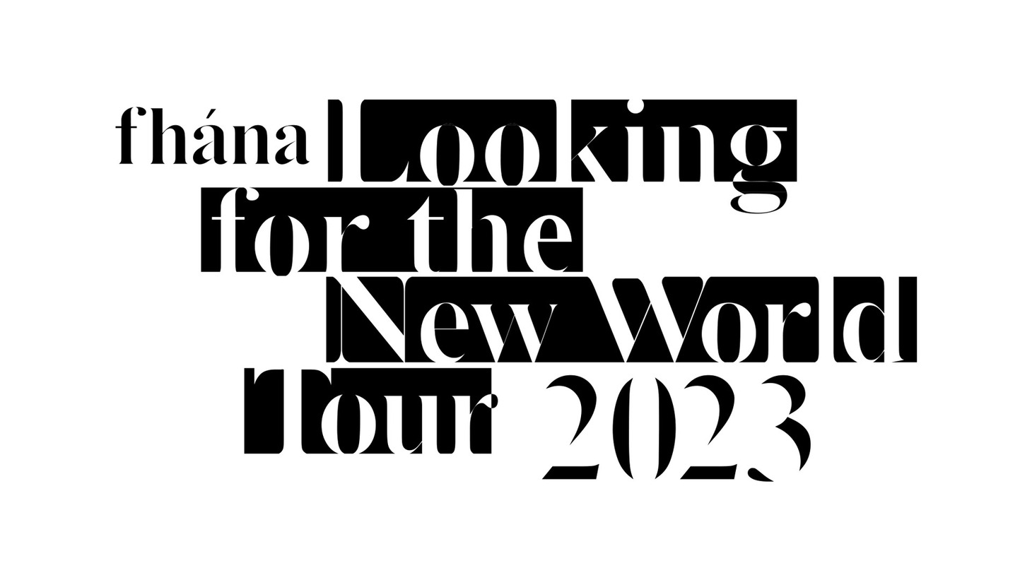 「fhana Looking for the New World Tour 2023」ロゴ