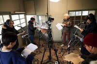 「ラジオ朗読劇『銀河鉄道の夜』」収録の様子。（撮影：朝岡英輔）