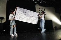 ミニアルバム「Coffee」のリリースが決定したことを発表するAMEFURASSHI。（撮影：笹森健一）