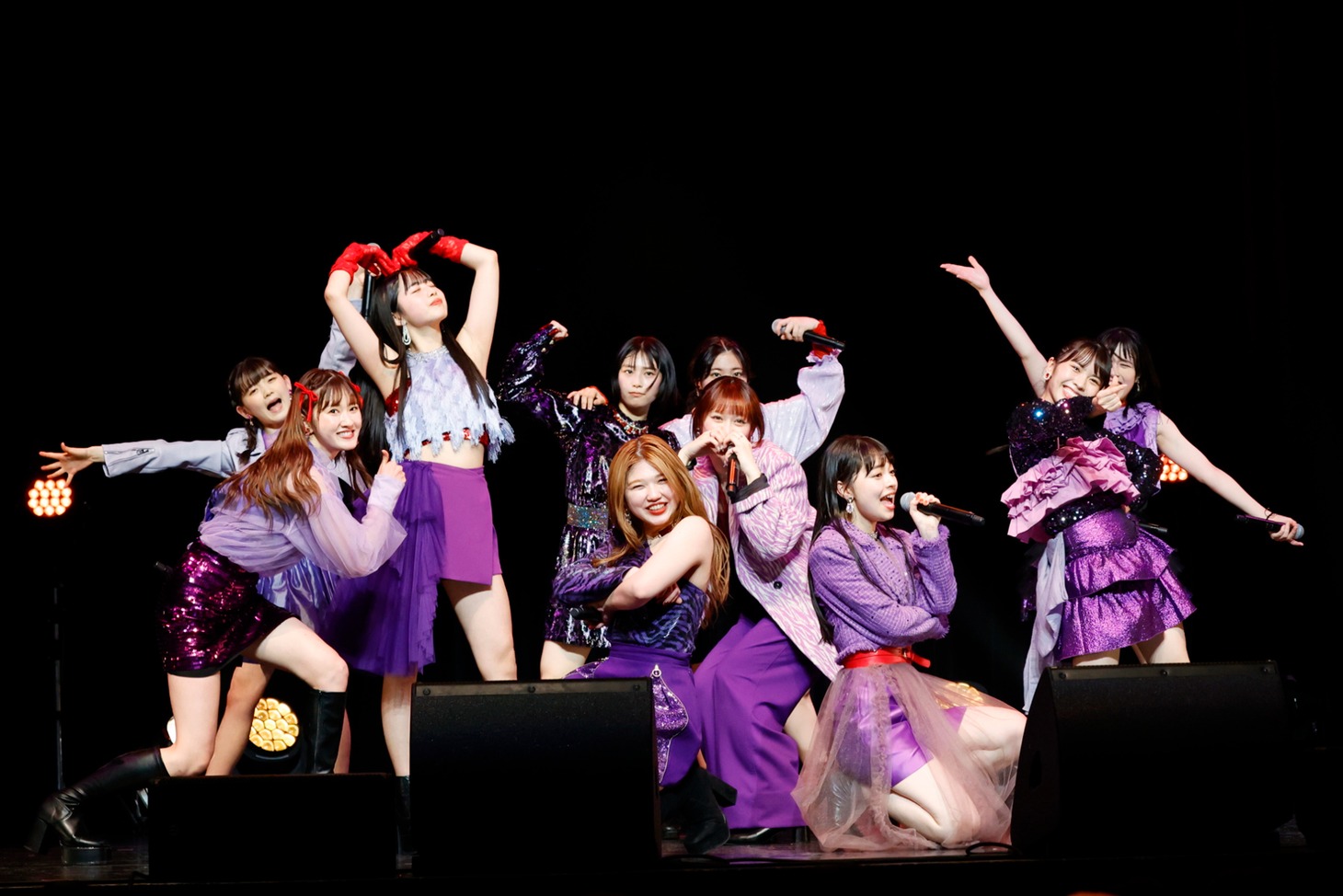 アンジュルムのライブの様子。
