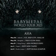 「BABYMETAL WORLD TOUR 2023 ASIA」告知画像