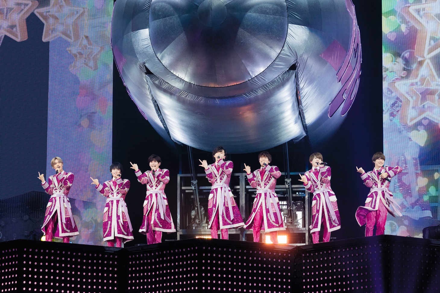 「なにわ男子 Debut Tour 2022 1st Love」の様子。
