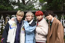 左からアロハ、シューヤ、ユーキ、タクヤ。