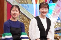 ももいろクローバーZの玉井詩織と佐々木彩夏。(c)日本テレビ