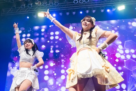 #よーよーよーに新たに加入した楠偉音（左）と朝丘さくら（右）。