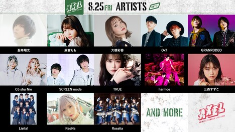 「Animelo Summer Live 2023 -AXEL-」8月25日公演出演者 (c)Animelo Summer Live 2023
