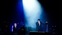 左からデイヴィッド・フォスター、ASKA。（撮影：今井俊彦）