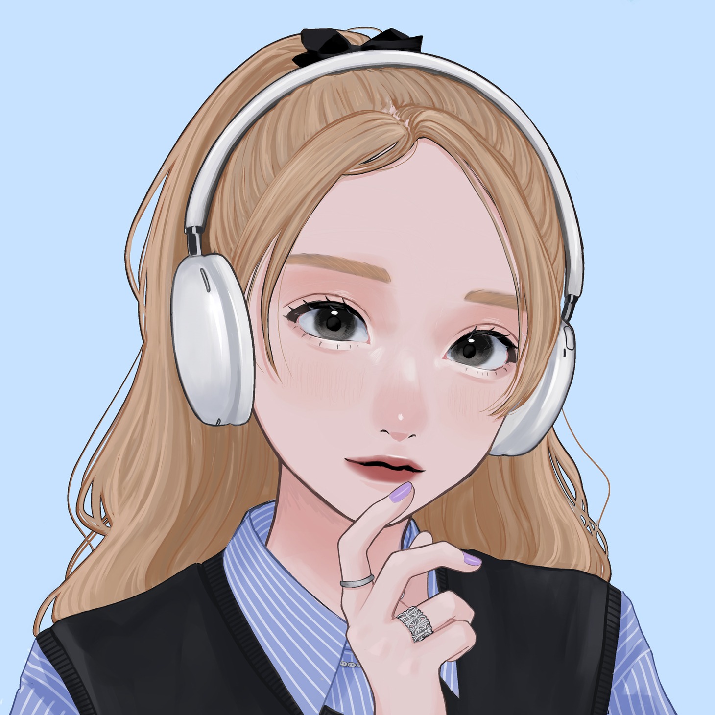 すぅ（SILENT SIREN）のNFTイラスト。