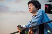 「マウントレーニア」テレビCM「もしも東京の真ん中に山があったら」編メイキング写真