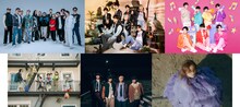 「CDTV30周年SP前夜祭」出演者。左上から時計回りに梅田サイファー、NCT DREAM、THE SUPER FRUIT、由薫、ヤングスキニー、Penthouse。