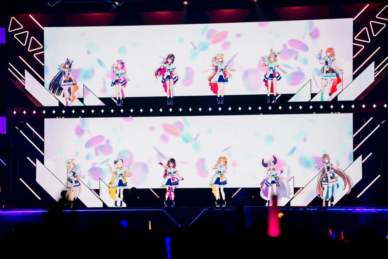 「hololive 4th fes. Our Bright Parade DAY1」初日公演の様子。