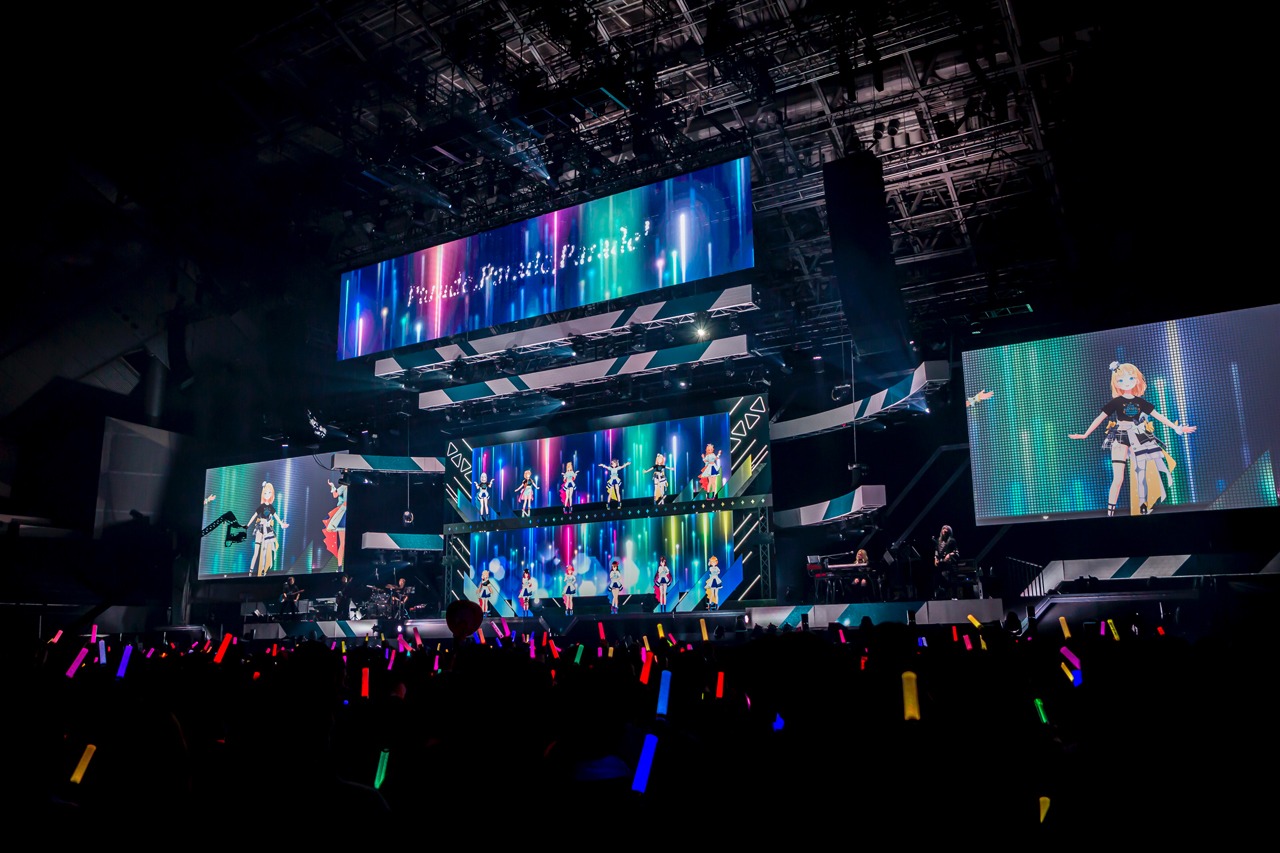 「hololive 4th fes. Our Bright Parade DAY1」初日公演の様子。