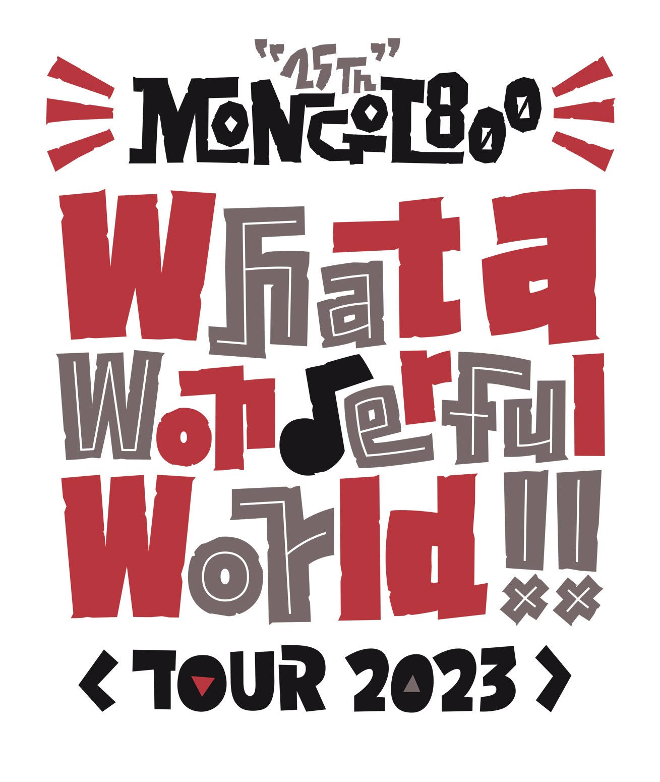 「MONGOL800 25th -What a Wonderful TOUR- 2023」ロゴ