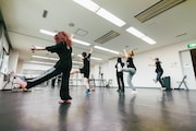 6日目午前練習の様子。