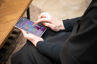 「韓国語学習パッチムトレーニング」の画面。