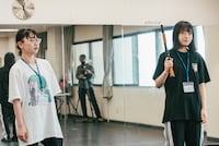 「WACK合同オーディション2023」5日目 コント中のマジヤスメ・アツコ、チャンアダルト。