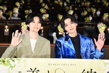 左から萩原利久、八木勇征（FANTASTICS from EXILE TRIBE）。