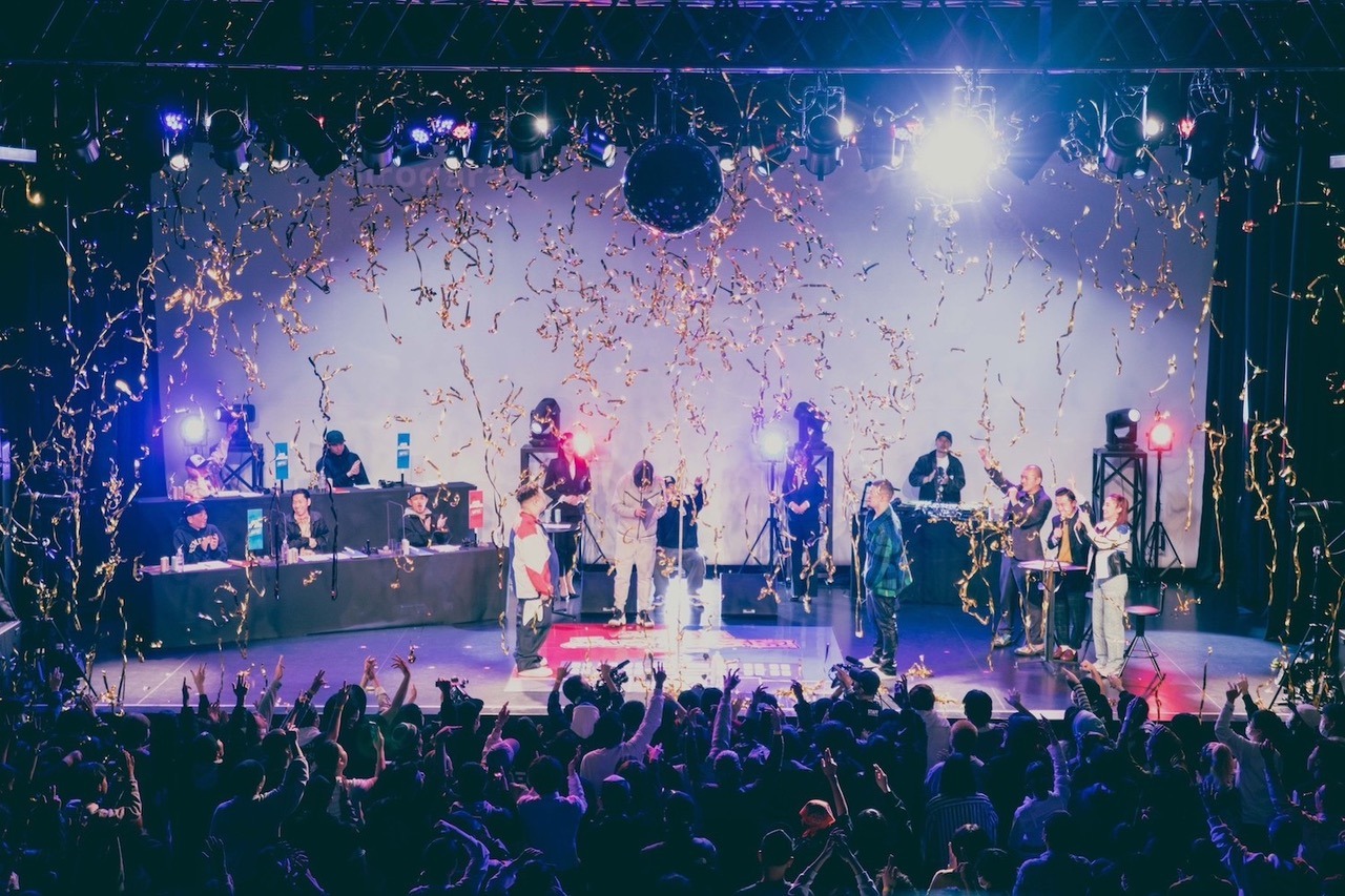 「激闘！ラップ甲子園」第3回大会決勝トーナメントの様子。