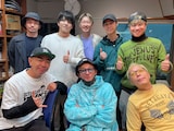 下段左から木梨憲武、ISSA、所ジョージ。上段左からU-YEAH、KENZO、TOMO、YORI、KIMI。