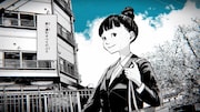 競輪のブランド新CM 「並走のリレー編」のワンシーン。