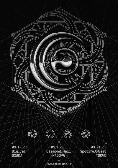 「CROSSFAITH JAPAN TOUR 2023 -DAWN-」ポスタービジュアル