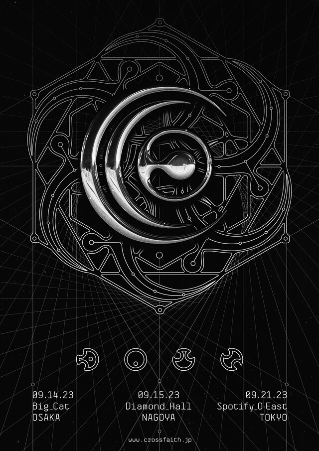 「CROSSFAITH JAPAN TOUR 2023 -DAWN-」ポスタービジュアル