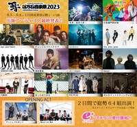 「百万石音楽祭2023～ミリオンロックフェスティバル～」最終発表アーティスト