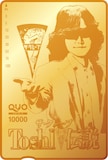 「Toshl 伝説」オリジナルグッズのQUOカード1万円分のデザイン。