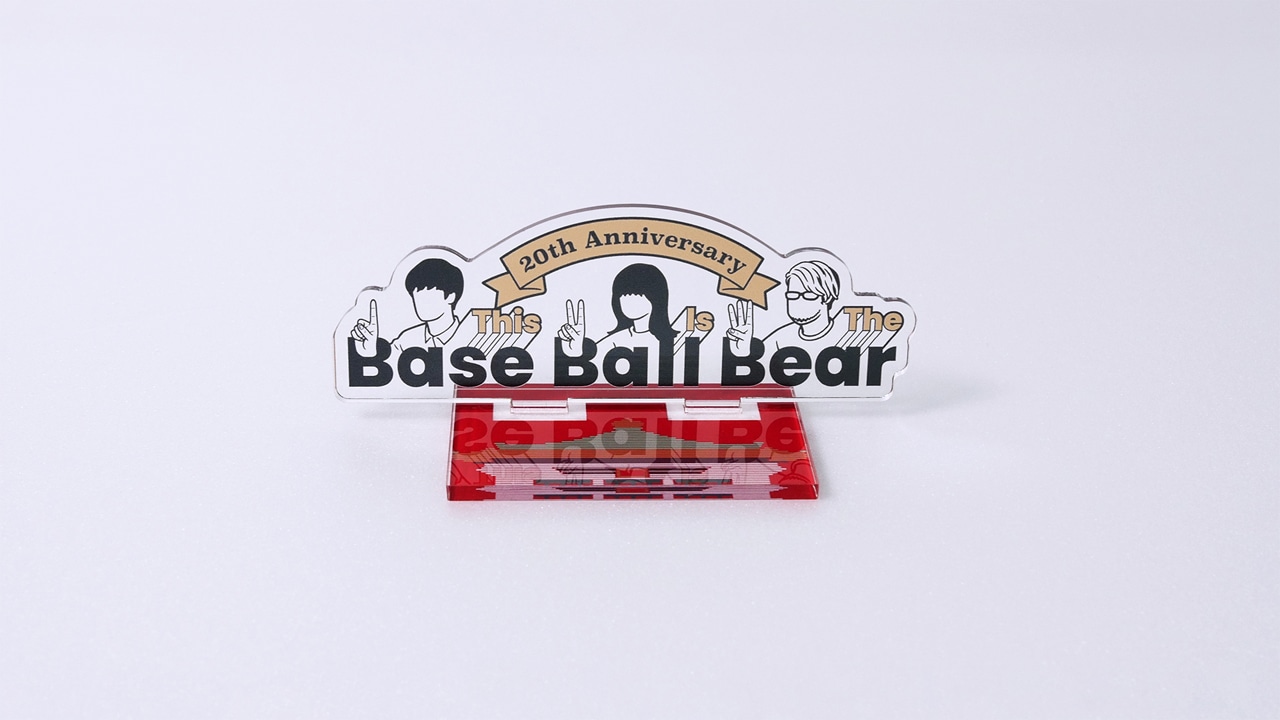 Base Ball Bear「20th Anniversary『（This Is The）Base Ball Bear part.3』2022.11.10 NIPPON BUDOKAN」VICTOR ONLINE STORE限定盤の予約特典アクリルスタンド。