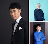 藤井隆(左)、松本隆(右上)、本間昭光(右下)