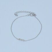 Over Excellentコラボレーション ジュエリーライン スリードットダイヤブレスレット（シルバー）