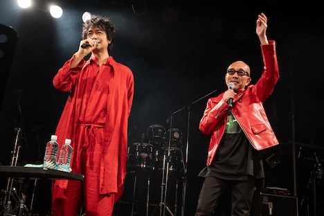 斎藤工と竹中直人。（撮影：石橋俊治）