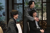 カラオケチャレンジの様子。