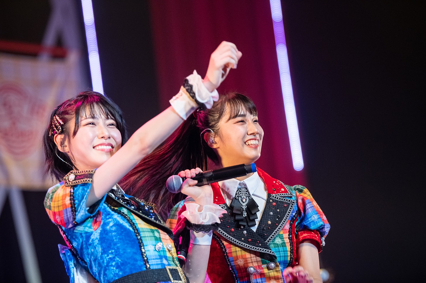 隈本茉莉奈（左）と清水理子（右）。