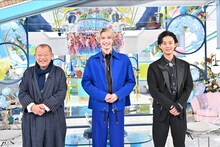左から笑福亭鶴瓶、ジェシー（SixTONES）、藤ヶ谷太輔。 (c)TBS