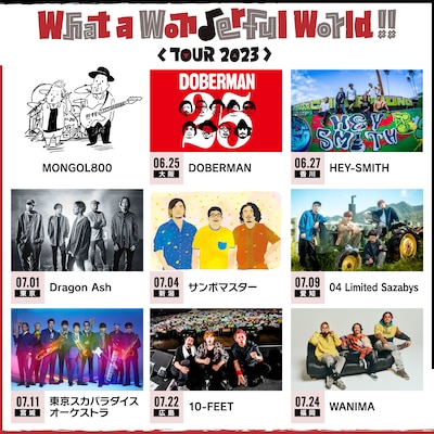 「MONGOL800 25th -What a Wonderful TOUR- 2023」出演者