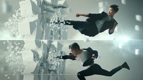 フェイタスのテレビCM「フェイタスバディ」編より。