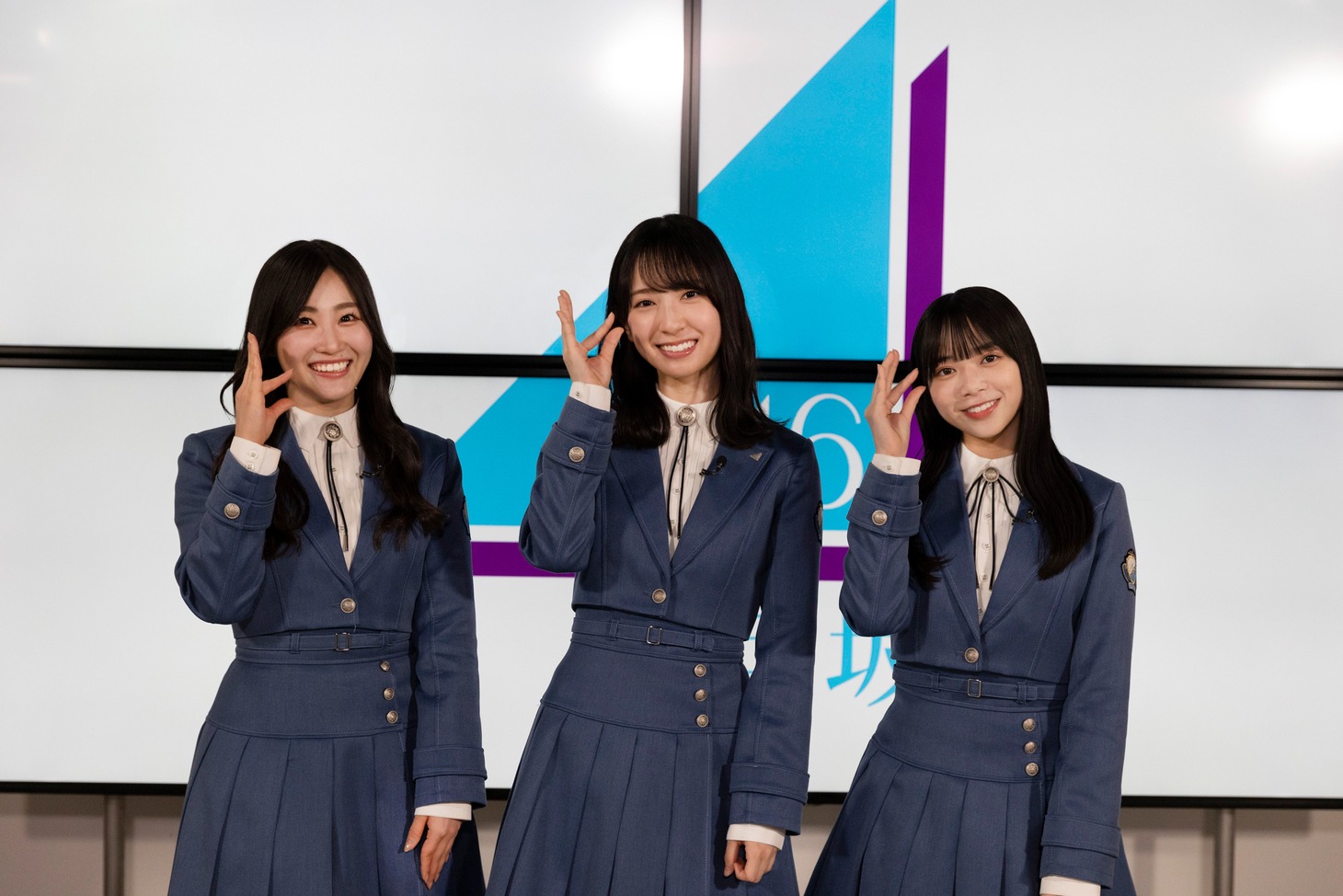 左から潮紗理菜、金村美玖、山口陽世。（撮影：タマイシンゴ）