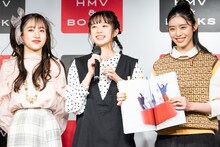 左から桜木心菜、小久保柚乃、風見和香。