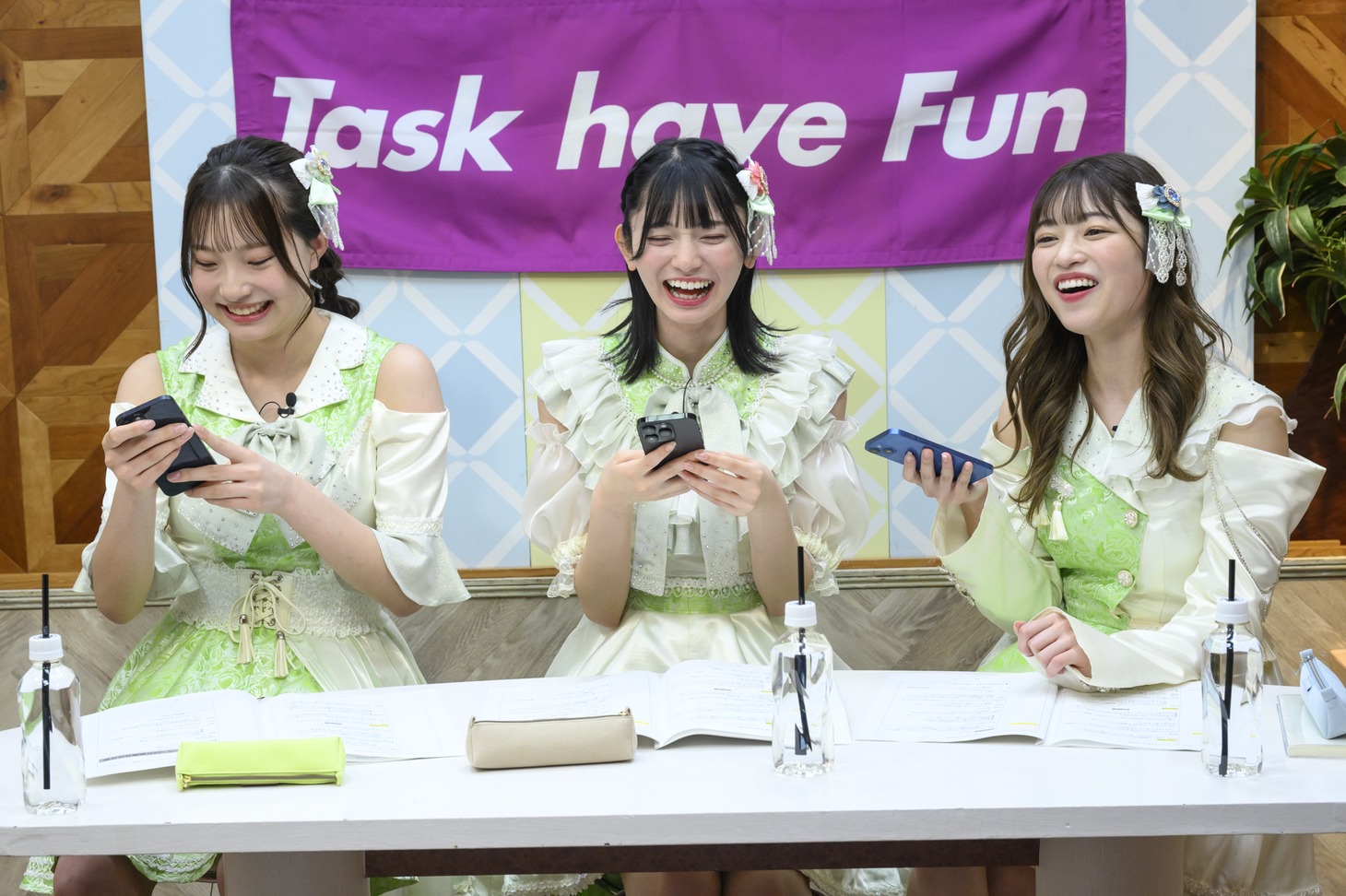 「Task have Fun Diary」特別生配信の様子。