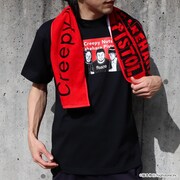 「ライブナタリー “Creepy Nuts × 竹原ピストル”」Tシャツとマフラータオル。